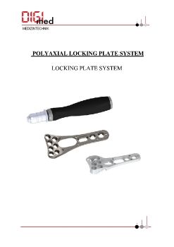 Polyaxial Hand und Fuß Verriegelungs Platten System